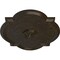 Ekena Millwork Waltz Ceiling Medallion (Canopies up to 5 1/4"), 24"W x 20 1/2"H x 1 1/8"P, Stone Hearth Crackle CM24WASHC - alternate 4